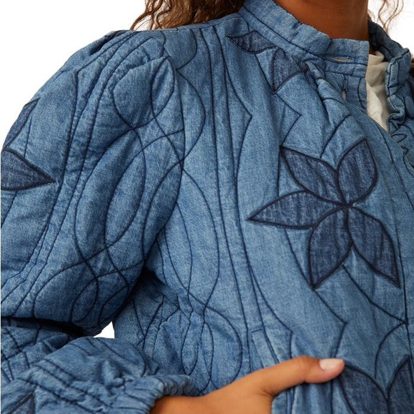 Free People Quinn Quilted Bomber Jacket - Picture 6 of 14